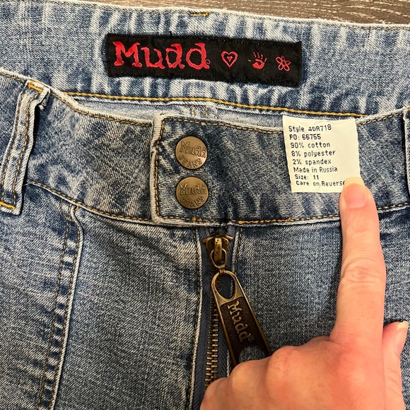🚫SOLD🚫 Vintage Y2K Mudd Low Rise Wide Flare Jeans - Picture 4 of 4